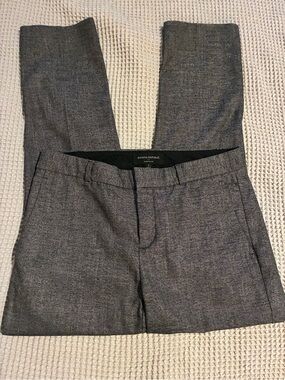 Banana Republic Factory Black/Gray Dress Pants - Hampton Fit — Size 2